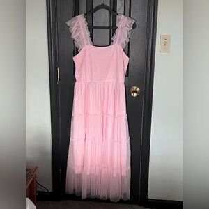 Pretty Garden Ruffle Dress